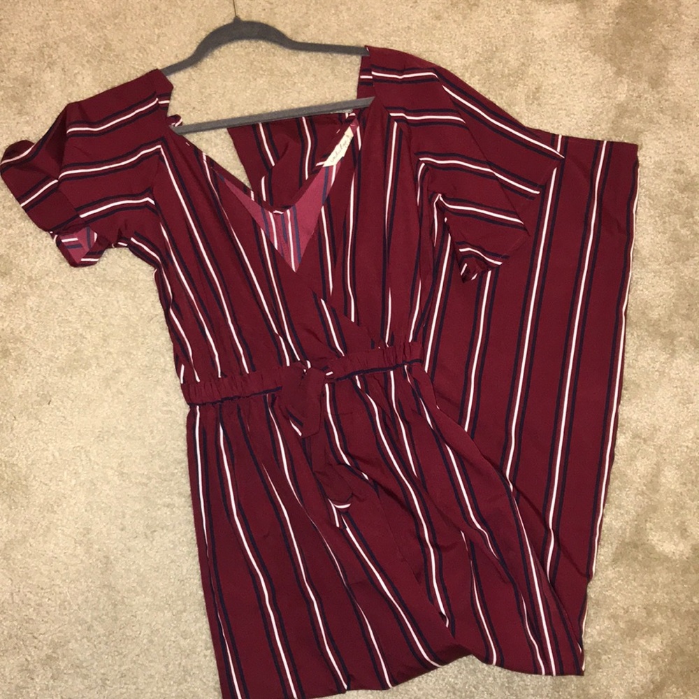 Striped jumpsuit